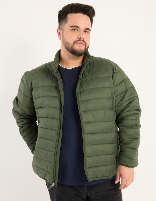 Chamarra acolchada con bolsillos para hombre 1