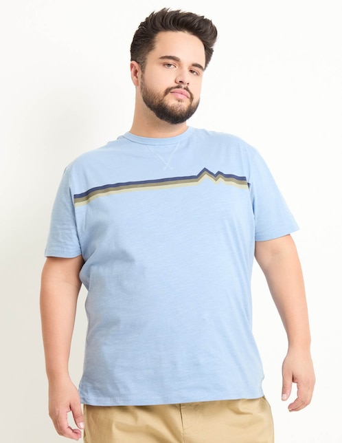 Playera cuello redondo para hombre 1
