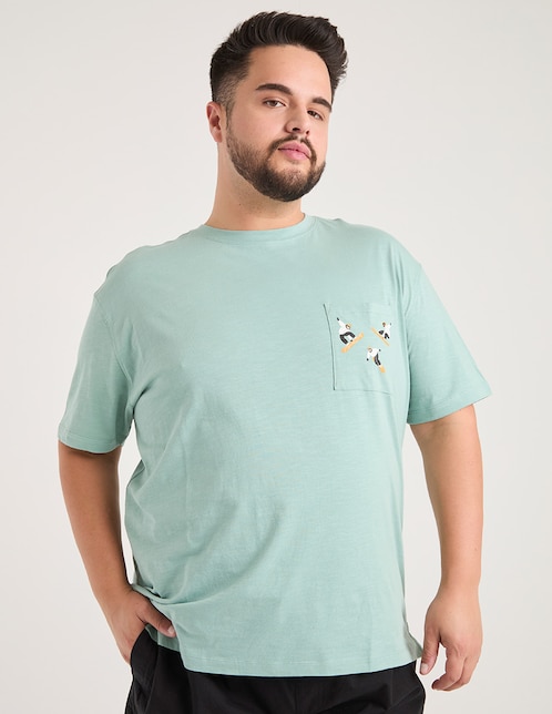 Playera cuello redondo para hombre 1