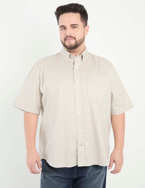 Camisa casual de algodón manga corta para hombre 1