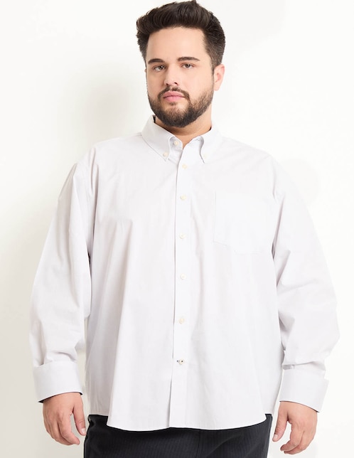Camisa casual manga larga para hombre 1