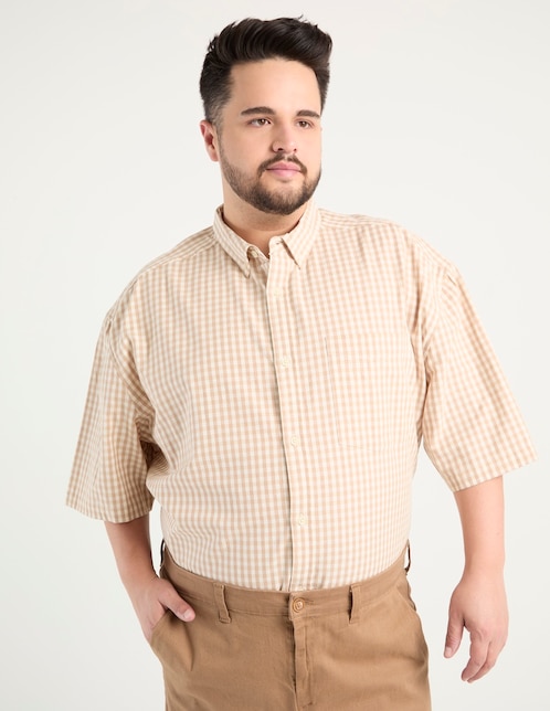 Camisa casual manga corta para hombre 1