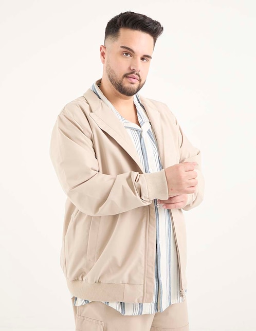 Chamarra bomber Weekend Plus con bolsillos para hombrre