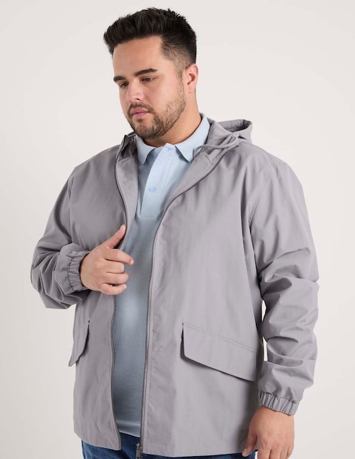 Chamarra casual con capucha para hombre 1