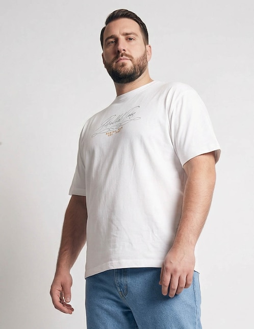 Playera cuello redondo para hombre 1