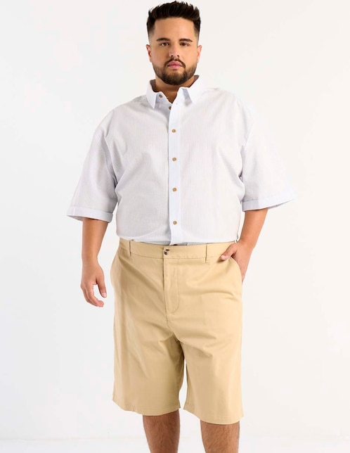 Camisa casual de algodón manga corta para hombre 1