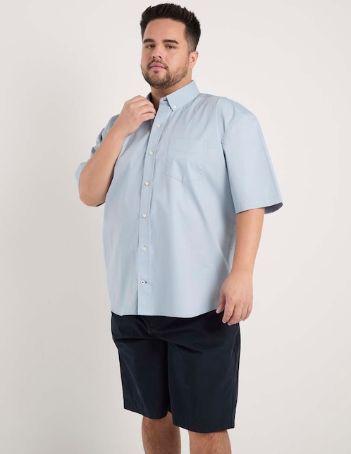 Camisa casual Weekend Plus manga al codo para hombre