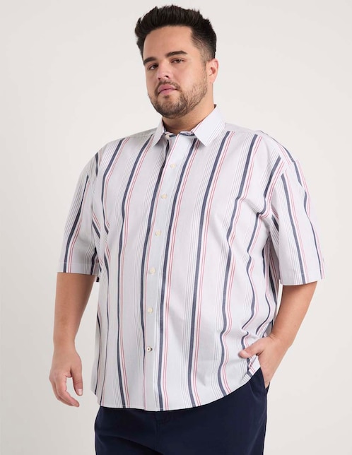 Camisa casual Weekend Plus manga al codo para hombre