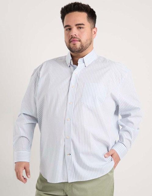 Camisa casual manga larga para hombre 1