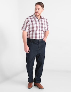 Jeans straight Weekend Plus lavado obscuro para hombre