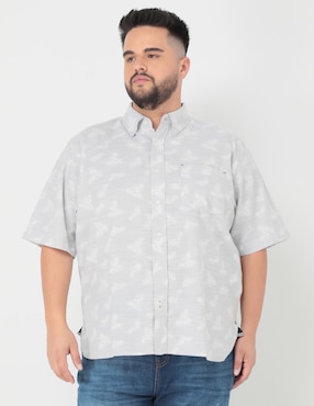 Camisa Casual Weekend Plus Manga Corta Para Hombre