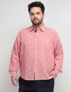 Camisa Casual Weekend Plus De Algodón Manga Larga Para Hombre