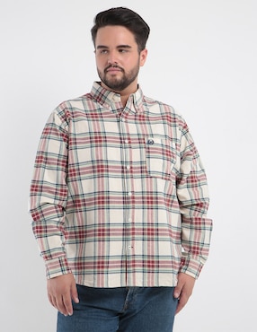 Camisa Casual Weekend Plus Manga Larga Para Hombre