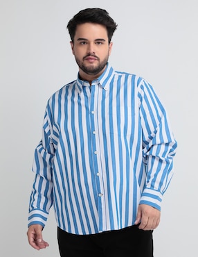 Camisa Casual Weekend Plus Manga Larga Para Hombre