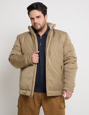 Chamarra Weekend Plus Impermeable Con Capucha Para Hombre