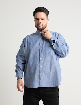 Camisa Casual Weekend Plus De Algodón Manga Larga Para Hombre