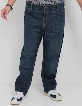 Jeans Straight Weekend Plus Lavado Obscuro Para Hombre