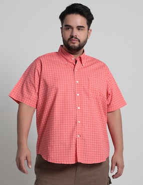 Camisa Casual Weekend Plus De Algodón Manga Corta Para Hombre