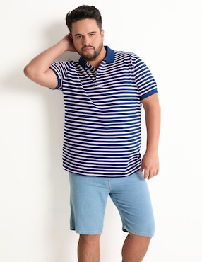 Playera Tipo Polo Weekend Plus Para Hombre