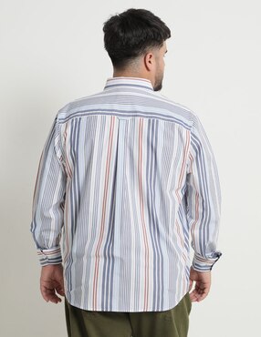 Camisa casual Weekend Plus de algodón manga larga para hombre