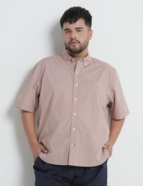 Camisa Casual Weekend Plus De Algodón Manga Corta Para Hombre