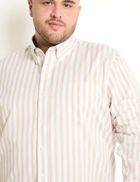 Camisa casual Weekend Plus manga larga para hombre