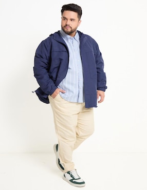 Camisa casual Weekend Plus de algodón manga larga para hombre