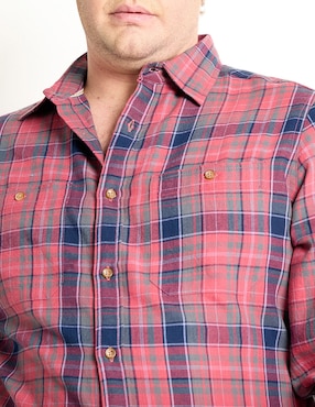 Camisa casual Weekend Plus manga larga para hombre