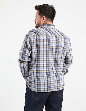 Camisa casual Weekend Plus manga larga para hombre