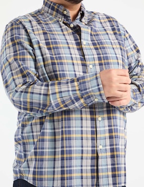 Camisa casual Weekend Plus manga larga para hombre