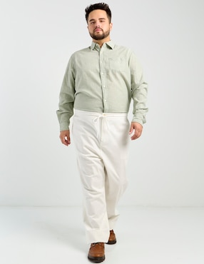 Camisa casual Weekend Plus de algodón manga larga para hombre