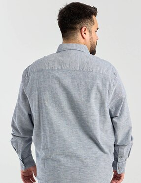 Camisa casual Weekend Plus manga larga para hombre