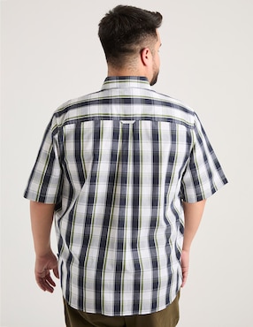 Camisa casual Weekend Plus de algodón manga corta para hombre