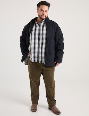 Camisa casual Weekend Plus de algodón manga corta para hombre