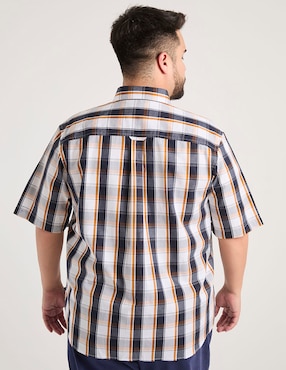 Camisa casual Weekend Plus de algodón manga corta para hombre