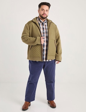 Camisa casual Weekend Plus de algodón manga corta para hombre
