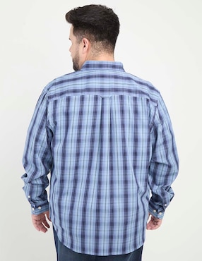 Camisa casual Weekend Plus de algodón manga larga para hombre