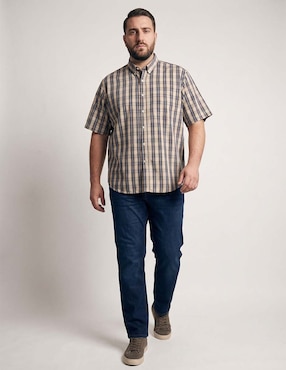 Camisa casual Weekend Plus manga corta para hombre