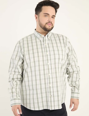 Camisa casual Weekend Plus manga larga para hombre