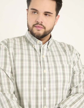 Camisa casual Weekend Plus manga larga para hombre