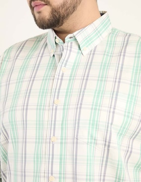 Camisa casual Weekend Plus manga larga para hombre