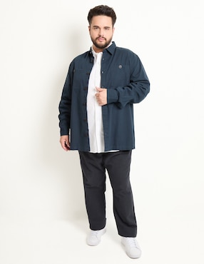 Camisa casual Weekend Plus manga larga para hombre