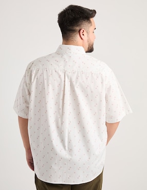 Camisa casual Weekend Plus de algodón manga corta para hombre
