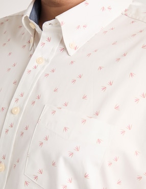 Camisa casual Weekend Plus de algodón manga corta para hombre