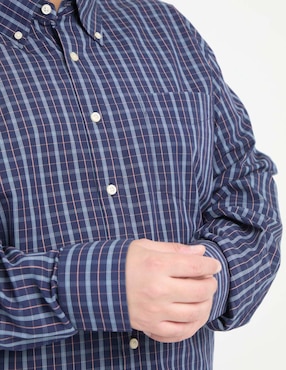 Camisa casual Weekend Plus manga larga para hombre