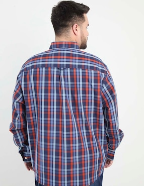 Camisa casual Weekend Plus de algodón manga larga para hombre
