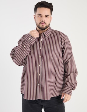 Camisa casual Weekend Plus manga larga para hombre
