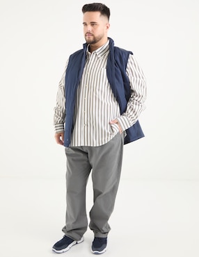 Camisa casual Weekend Plus manga larga para hombre