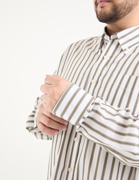 Camisa casual Weekend Plus manga larga para hombre