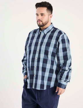 Camisa casual Weekend Plus manga larga para hombre